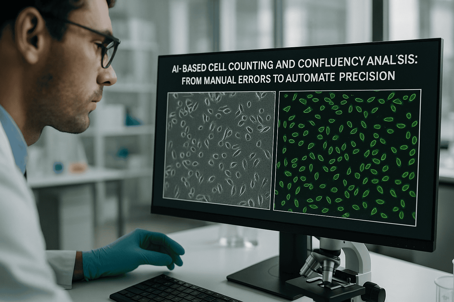 AI-based cell counting and confluency analysis for precision research and diagnostics.